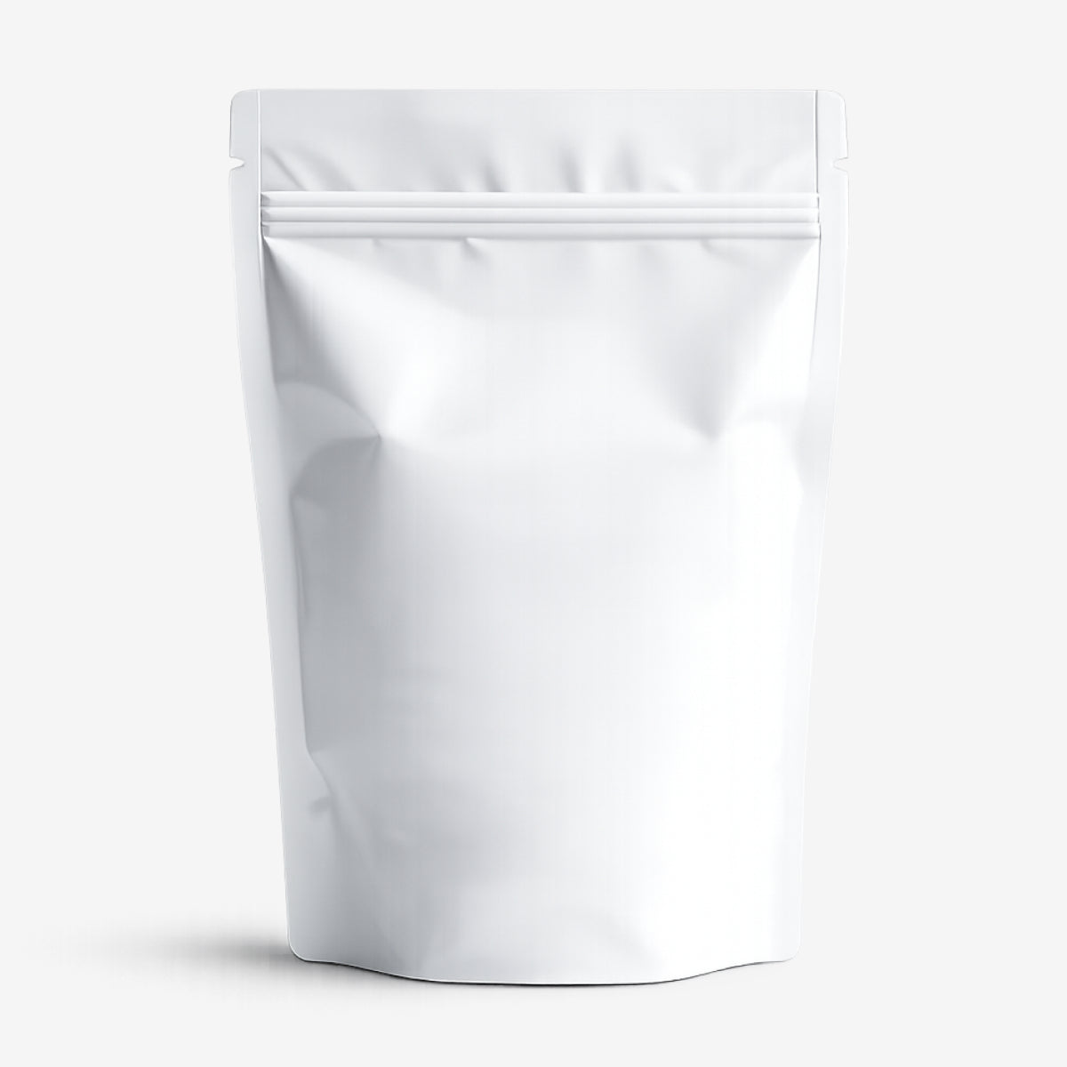 White stand-up pouch